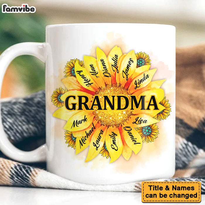 Personalized Gift For Grandma Sunflower Nana Mug 26926 1