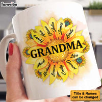 Personalized Gift For Grandma Sunflower Nana Mug 26926 thumb 1