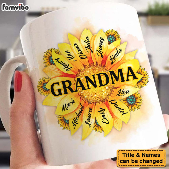 Personalized Gift For Grandma Sunflower Nana Mug 26926 1