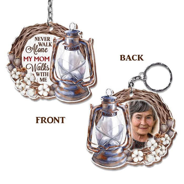 Personalized Gift For Loss Mom Memorial Upload Photo Wood Keychain 26927 1
