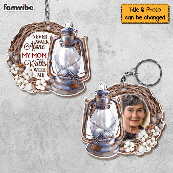 Personalized Gift For Loss Mom Memorial Upload Photo Wood Keychain 26927 1