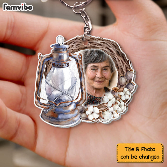 Personalized Gift For Loss Mom Memorial Upload Photo Wood Keychain 26927 1