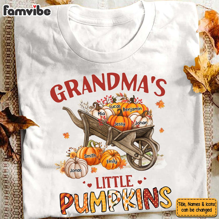 Personalized Gift For Grandma Fall Pumpkin Wheelbarrow Shirt - Hoodie - Sweatshirt 26929 1
