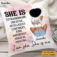 Personalized Gift For Daughter Self Love She Is Pillow 26935 thumb 1