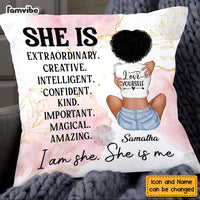 Personalized Gift For Daughter Self Love She Is Pillow 26935 thumb 1