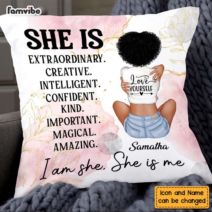 Personalized Gift For Daughter Self Love She Is Pillow 26935 1