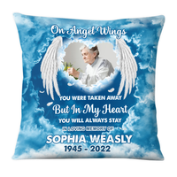 Personalized Memorial Gift On Angel Wings Pillow 26938 thumb 1