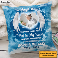 Personalized Memorial Gift On Angel Wings Pillow 26938 thumb 1