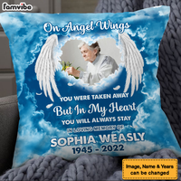 Personalized Memorial Gift On Angel Wings Pillow 26938 thumb 1