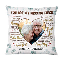 Personalized Gift For Couple Husband Wife My Missing Piece Photo Pillow 26939 thumb 1