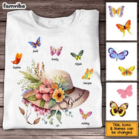 Personalized Gift For Grandma Flowers Butterflies Shirt - Hoodie - Sweatshirt 26940 thumb 1