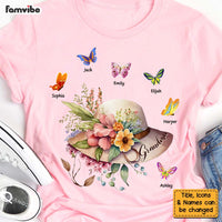 Personalized Gift For Grandma Flowers Butterflies Shirt - Hoodie - Sweatshirt 26940 thumb 1