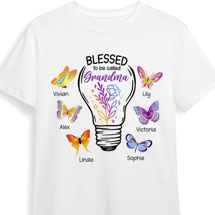 Personalized Gift for Grandma Blessed To Be Called Floral Light Bulb Shirt - Hoodie - Sweatshirt 26945 1