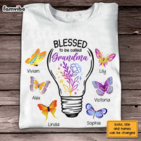 Personalized Gift for Grandma Blessed To Be Called Floral Light Bulb Shirt - Hoodie - Sweatshirt 26945 thumb 1