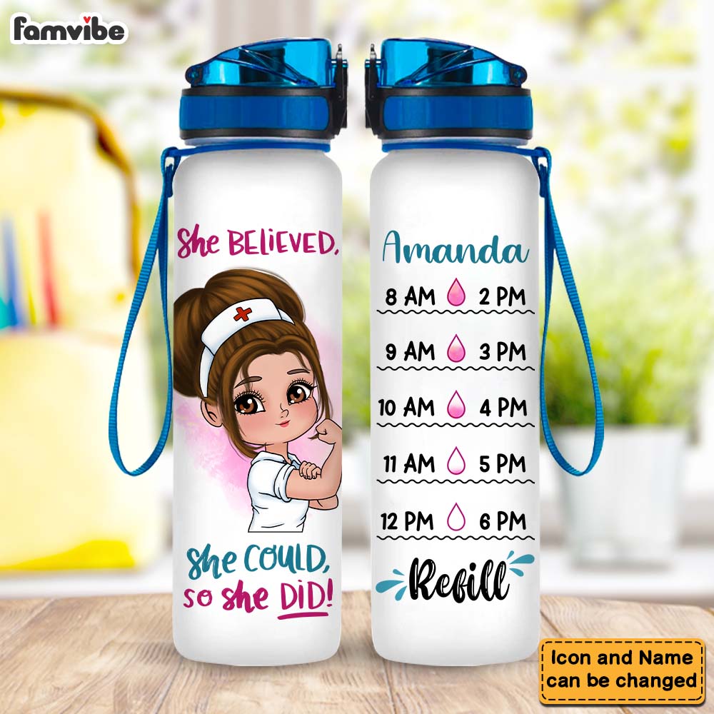 Personalized Gift For Daughter Career She Believed She Couple So She Did Tracker Bottle 26953 Primary Mockup