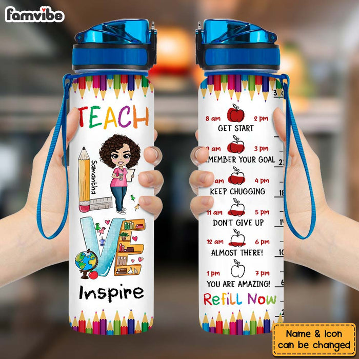 Back to School Tritan Water Bottle Personalized