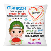 Personalized Gift For Grandkid Hug This Pillow 26956 thumb 1