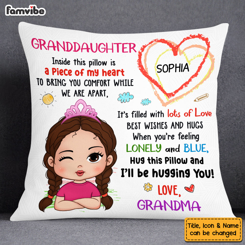 Personalized Gift For Grandson Hug This Pillow 26956 Primary Mockup