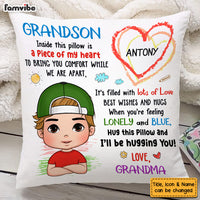 Personalized Gift For Grandkid Hug This Pillow 26956 thumb 1