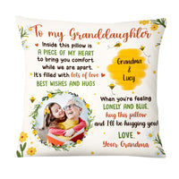 Personalized Gift For Granddaughter Honey Bee Hug This Pillow 26958 thumb 1