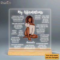 Personalized Christian Affirmation Plaque LED Lamp Night Light 24813 26959 thumb 1