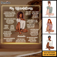 Personalized Christian Affirmation Plaque LED Lamp Night Light 24813 26959 thumb 1