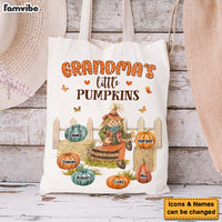 Personalized Meaningful Gift For Grandma Little Pumpkins Autumn Tote Bag 26960 thumb 1