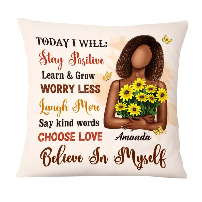 Personalized Gift For Daughter Today I Will Pillow 26962 1