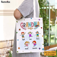 Personalized Gift For Grandma Doodle Kids Tote Bag 26967 thumb 1