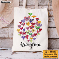 Personalized Gift For Grandma Colorful Heart Tote Bag 26969 thumb 1