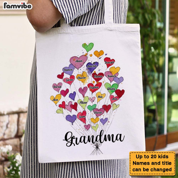 Personalized Gift For Grandma Colorful Heart Tote Bag 26969 1