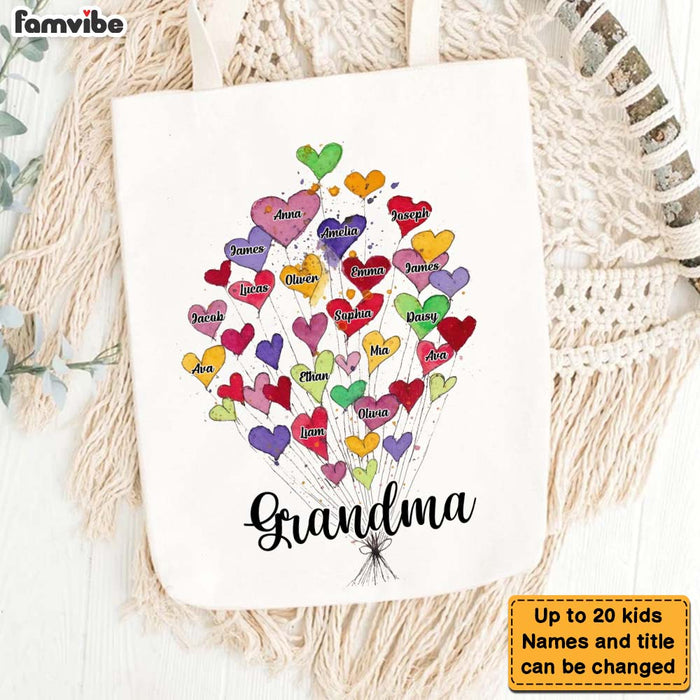 Personalized Gift For Grandma Colorful Heart Tote Bag 26969 1