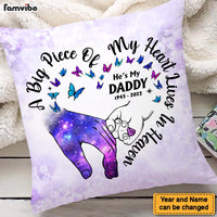 Personalized Memorial Gift A Big Piece Of My Heart Lives In Heaven Pillow 26970 thumb 1