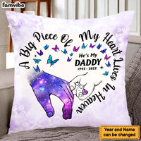 Personalized Memorial Gift A Big Piece Of My Heart Lives In Heaven Pillow 26970 thumb 1