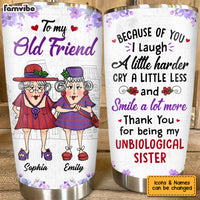 Personalized Gift for Old Friends Smile A Lot Steel Tumbler 26321 26981 thumb 1