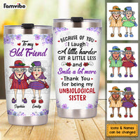 Personalized Gift for Old Friends Smile A Lot Steel Tumbler 26321 26981 thumb 1
