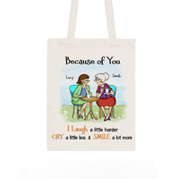 Personalized Gift For Close Friends Sisters Because Of You Tote Bag 26983 thumb 1