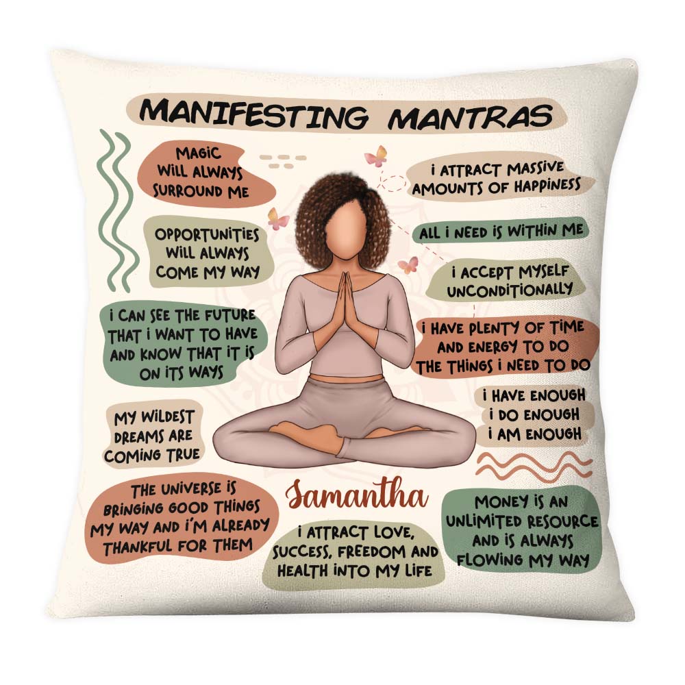 Personalized Gift For Daughter Manifesting Mantras Pillow 26991 Primary Mockup
