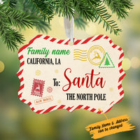 Personalized Family Letter to Santa Christmas Benelux Ornament NB192 30O34 thumb 1