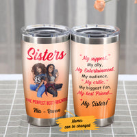 Personalized My Best Friend My Sister BWA Friends Steel Tumbler AG32 28O36 thumb 1