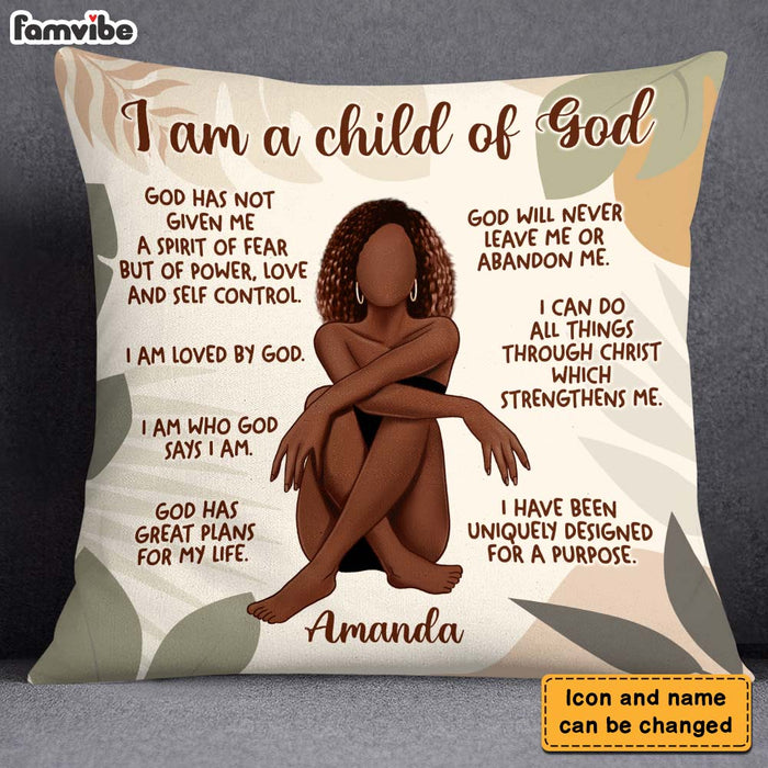 Personalized Gift For Daughter I Am A Child Of God Pillow 27002 1