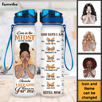 Personalized Christian Gift For Daughter Even In The Midst Of My Storm Tracker Bottle 27003 thumb 1