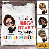 Personalized Gift For Teacher It Takes A Big Heart To Shape Little Minds Shirt - Hoodie - Sweatshirt 27004 thumb 1