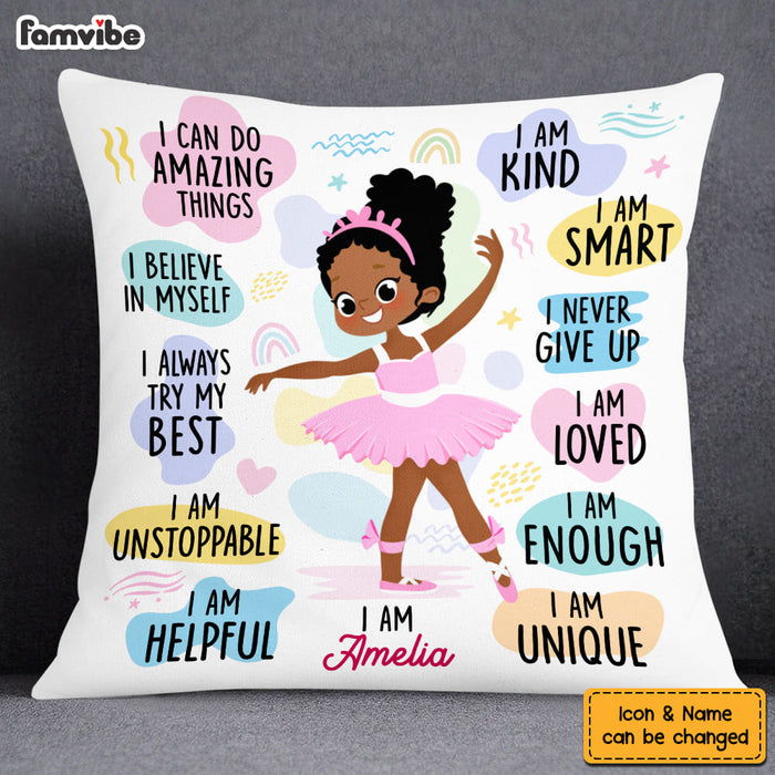 Personalized Gift For Granddaughter Affirmations For Kids Pillow 27005 1