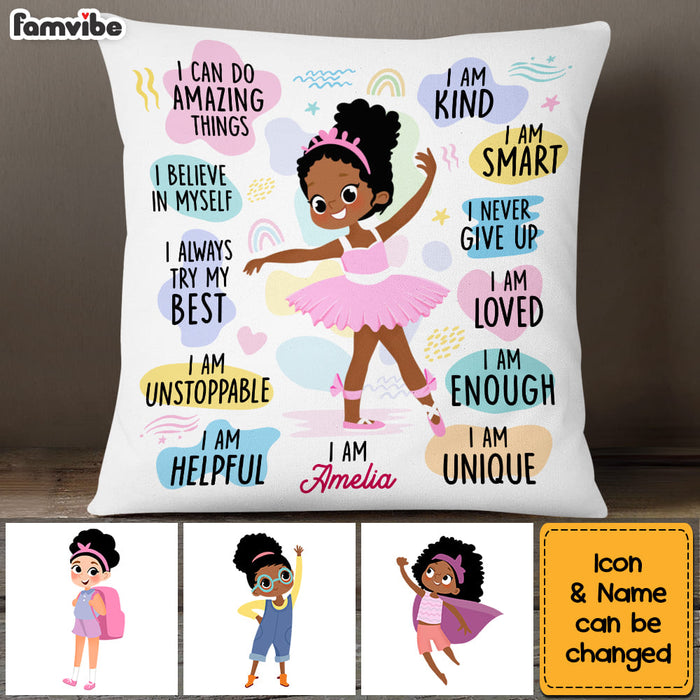 Personalized Gift For Granddaughter Affirmations For Kids Pillow 27005 1