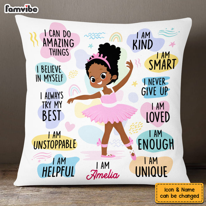 Personalized Gift For Granddaughter Affirmations For Kids Pillow 27005 1