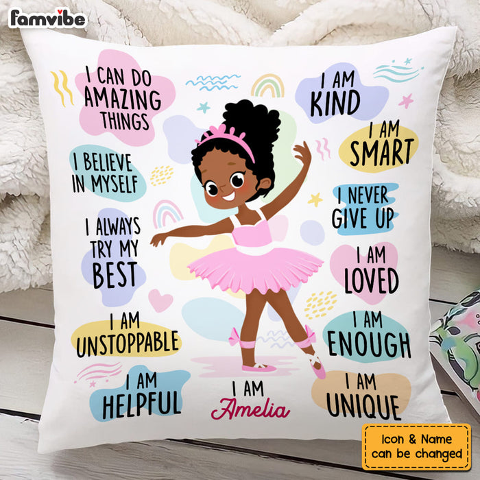 Personalized Gift For Granddaughter Affirmations For Kids Pillow 27005 1