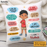 Personalized Gift For Grandson Affirmation For Kids Pillow 27007 thumb 1