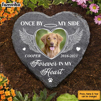 Personalized Photo Memorial Gift For Loss Of Dog Loss Of Cat Loss Of Pet Heart Memorial Stone 27008 thumb 1