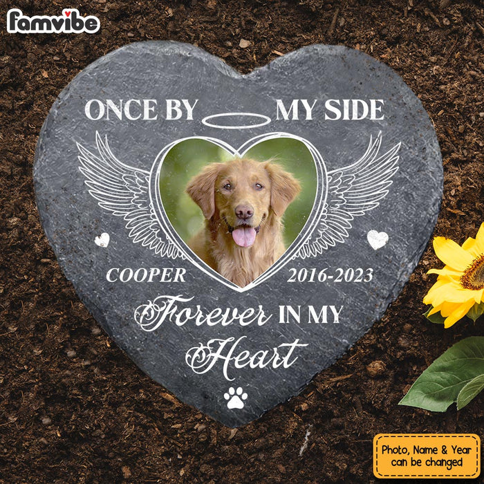 Personalized Photo Memorial Gift For Loss Of Dog Loss Of Cat Loss Of Pet Heart Memorial Stone 27008 1